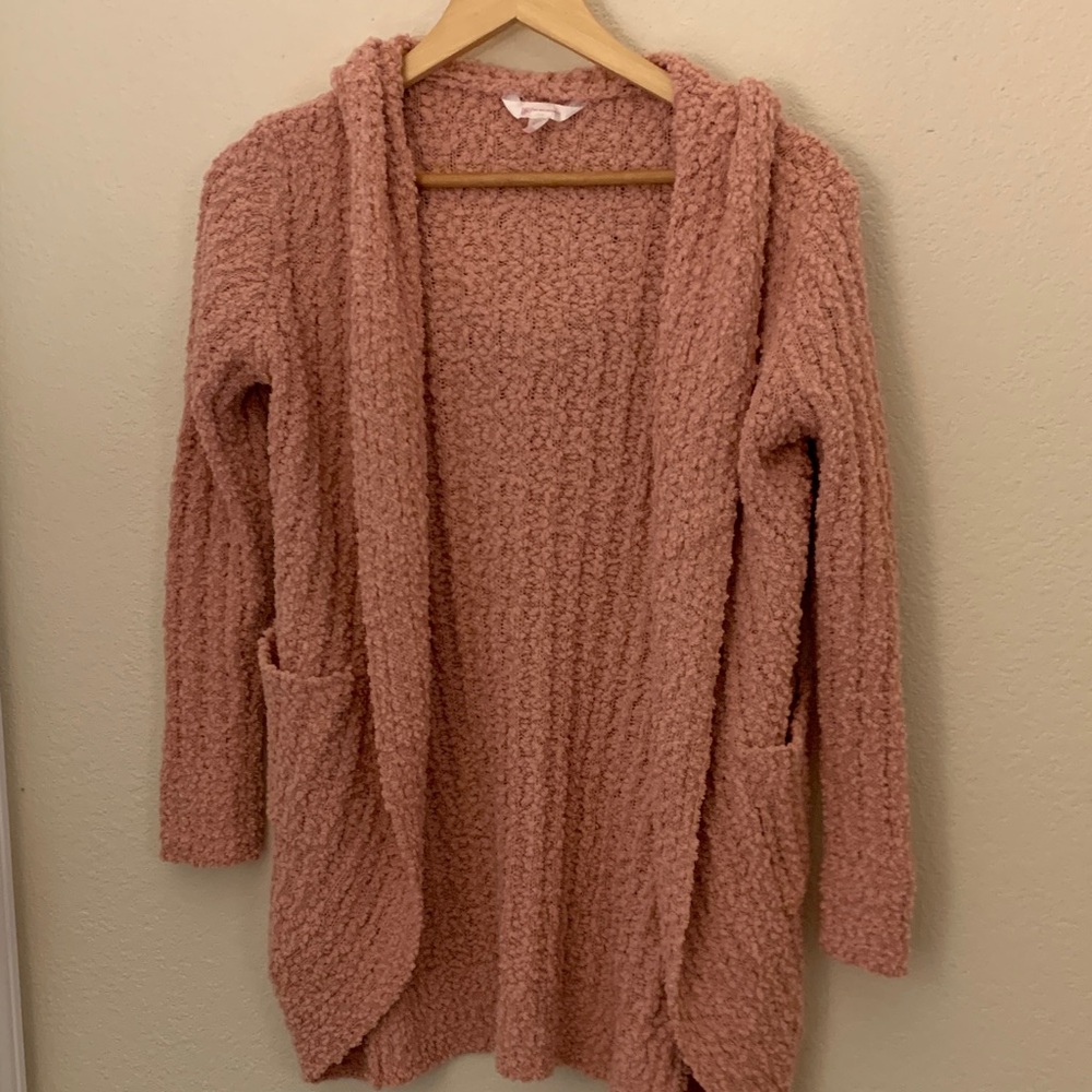 No Boundaries Blush Hooded Cardigan